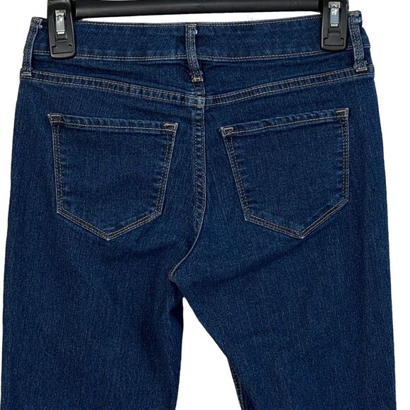 Old Navy SZ 0 Super Skinny Jeans Stretch Zip-Fly Dark Wash Mid-Rise Pockets Blue - Picture 5 of 8